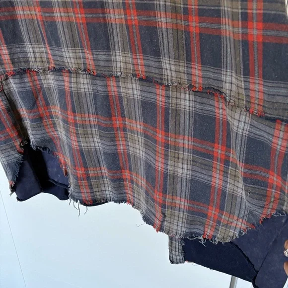 Oli & Hali Hooded Flannel Hooded Shacket Shirt dress size small - Picture 11 of 11